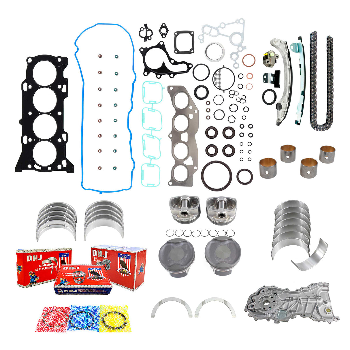 Master Engine Rebuild Kit 2009-2019 Toyota 2.7L