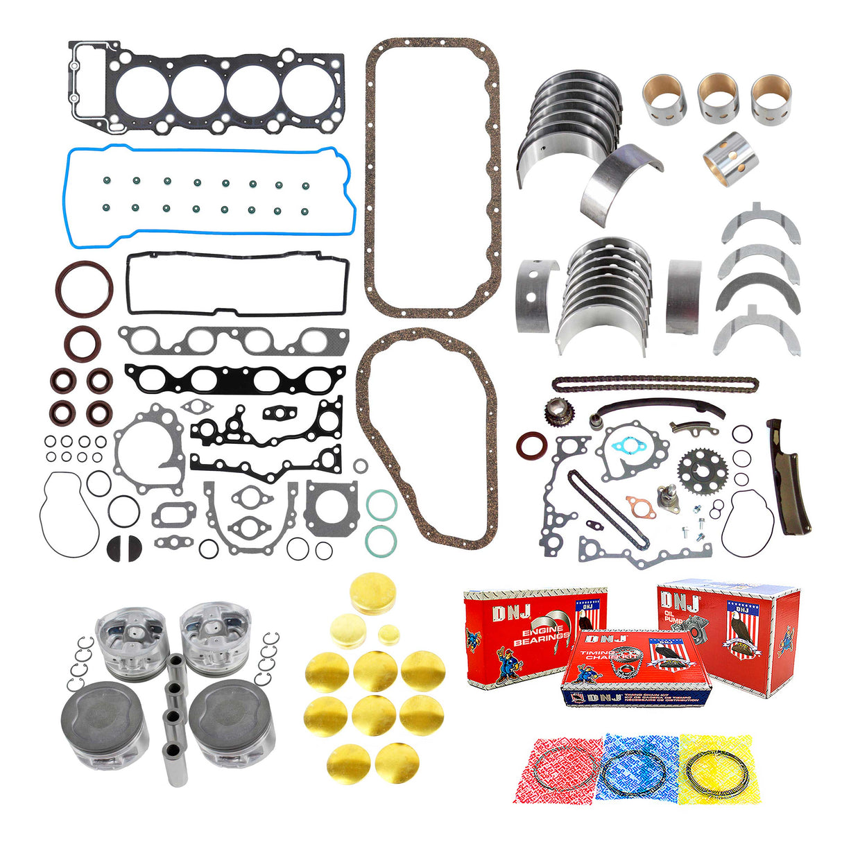 Master Engine Rebuild Kit 1991-1995 Toyota 2.4L