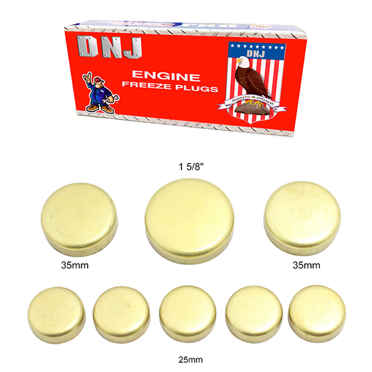 Expansion Plug Kit 1987-2006 Chrysler,Dodge,Hyundai,Kia,Mitsubishi,Plymouth 2.5L-3.5L