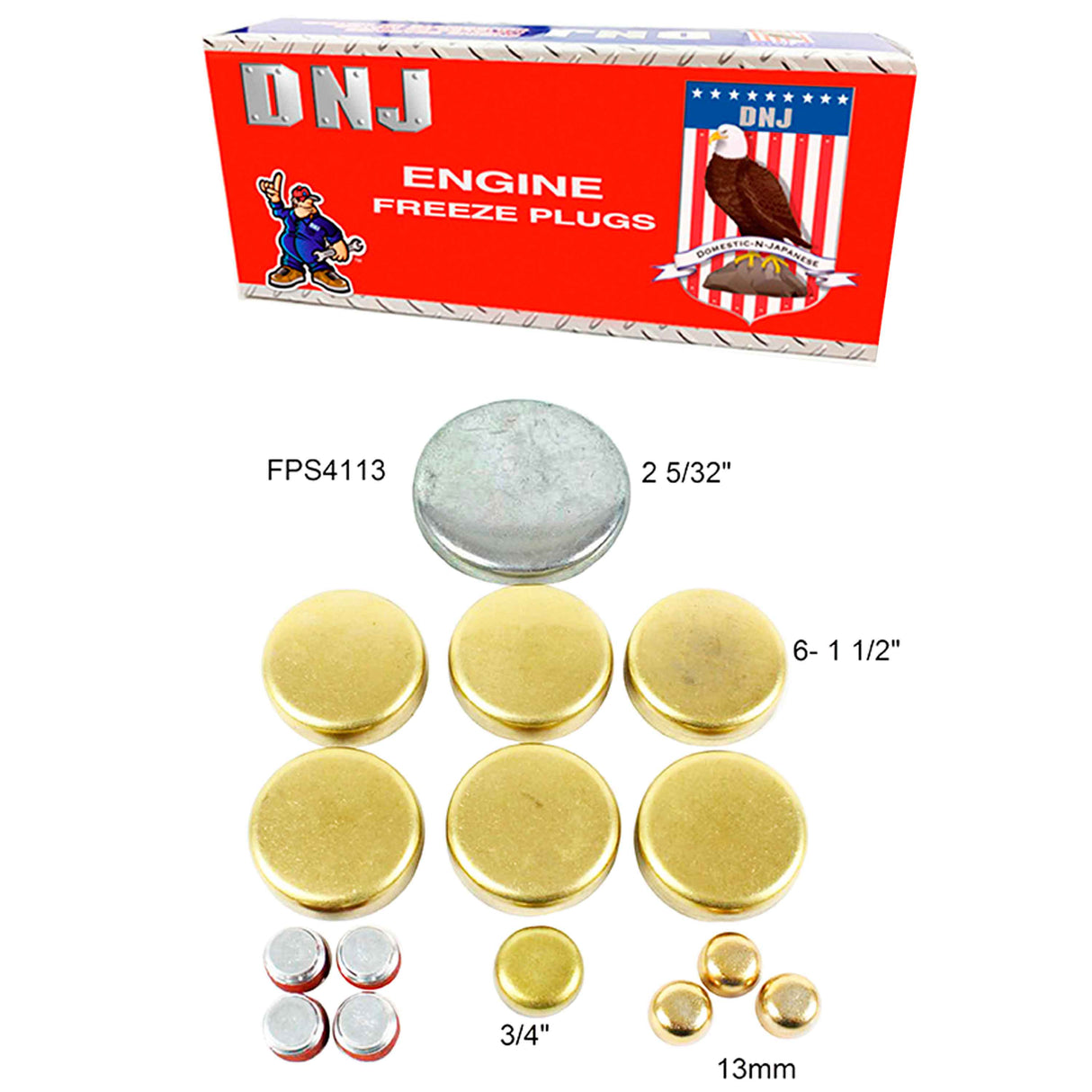 Expansion Plug Kit 1962-2001 Ford,Lincoln,Mercury 4.3L-5.8L