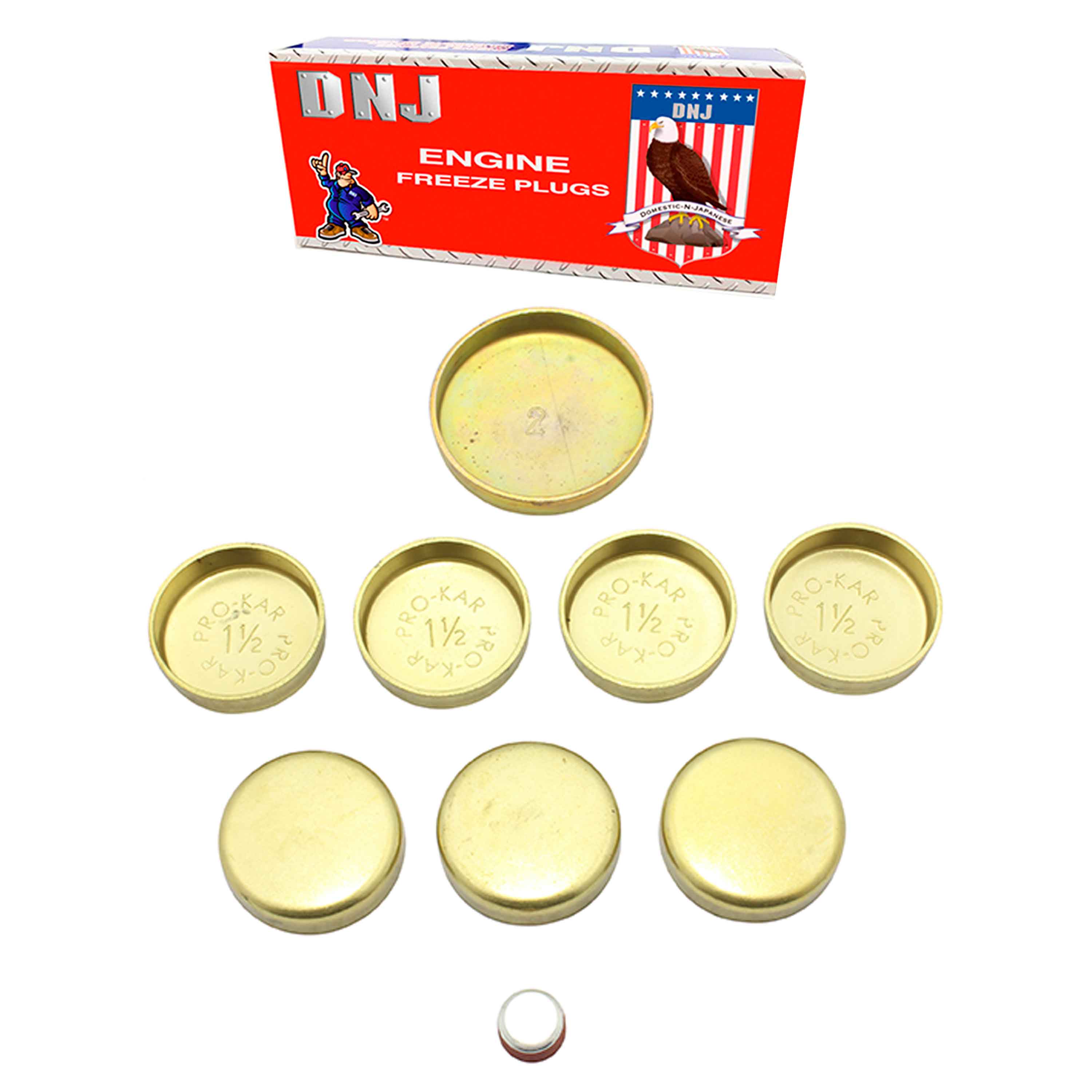 Freeze Plug Set (Brass) for Ford 1986-92 2.9L V6