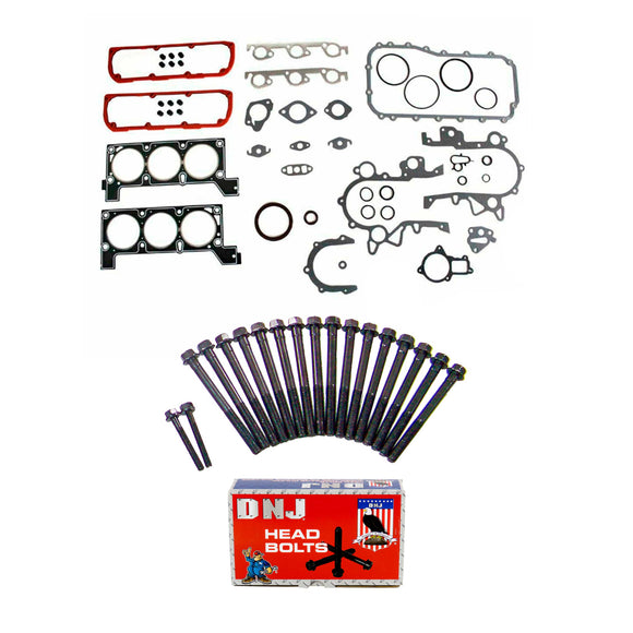 Cylinder Head Gasket set with Head Bolt Kit 1991-1996 Chrysler,Dodge,Plymouth 3.8L