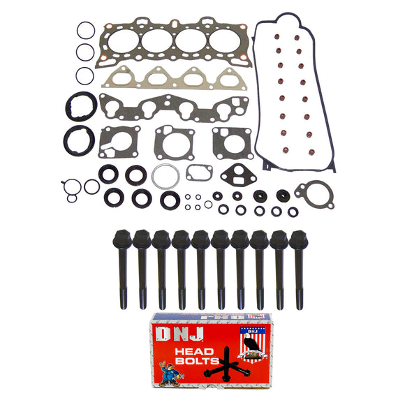 Cylinder Head Gasket set with Head Bolt Kit 1988-1995 Honda 1.5L