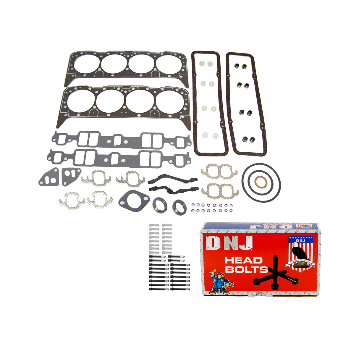 Cylinder Head Gasket set with Head Bolt Kit 1981-1986 Chevrolet,GMC 5.7L