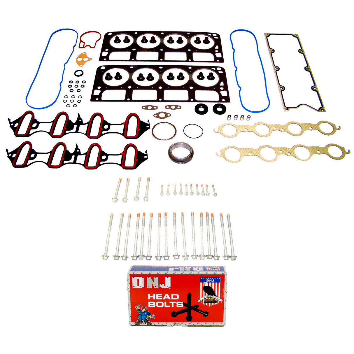 Cylinder Head Gasket set with Head Bolt Kit 2001 Chevrolet,GMC 4.8L-5.3L