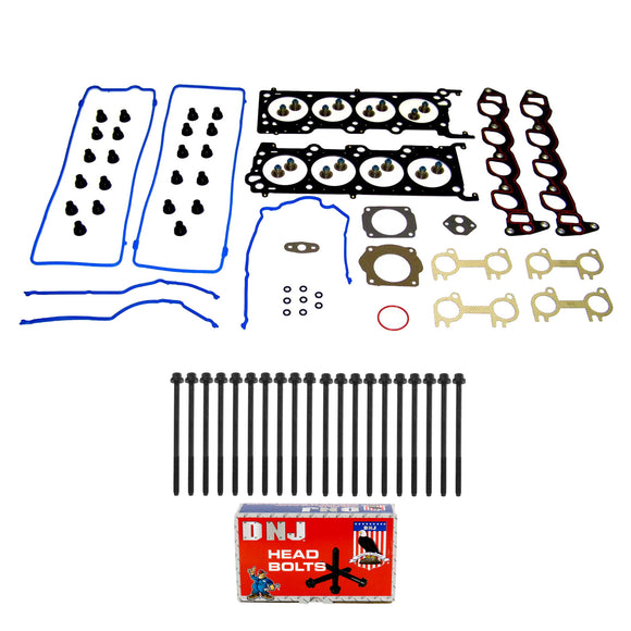 Cylinder Head Gasket set with Head Bolt Kit 1991-1995 Ford,Lincoln,Mercury 4.6L