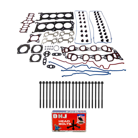 Cylinder Head Gasket set with Head Bolt Kit 1995-2000 Ford,Lincoln,Mercury 4.6L