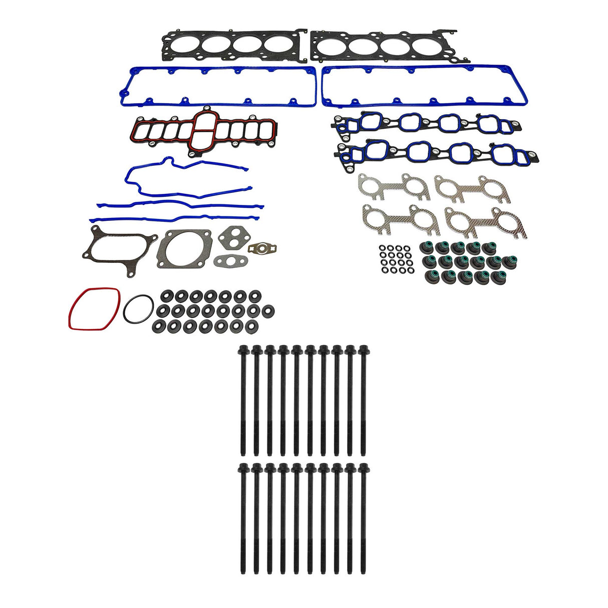 Cylinder Head Gasket set with Head Bolt Kit 2004-2008 Ford 4.6L