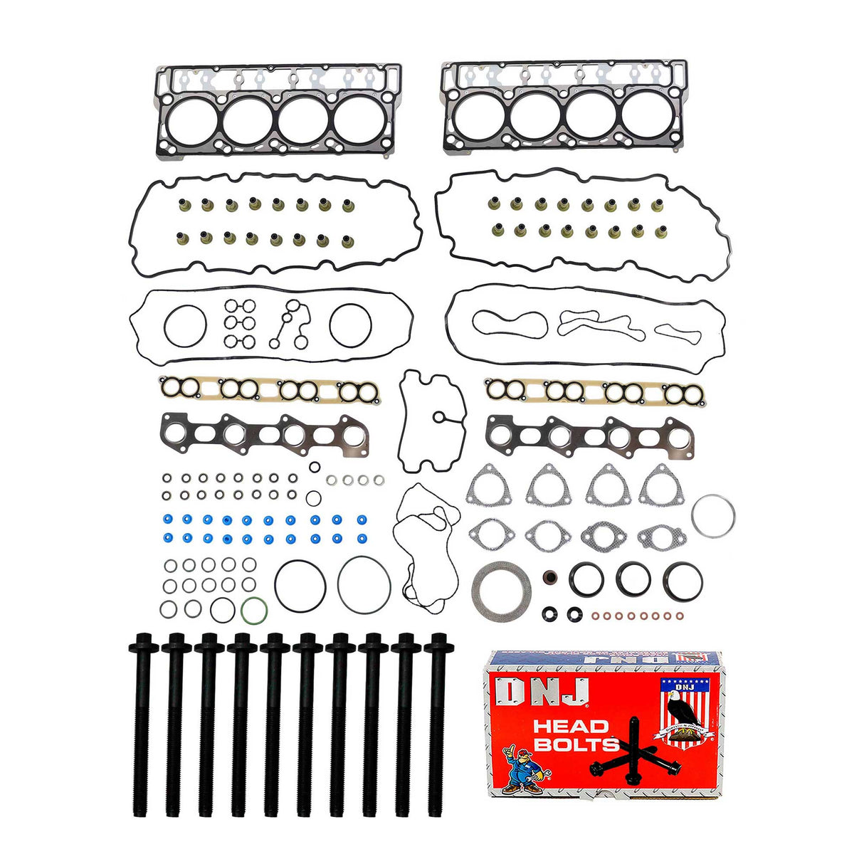 Cylinder Head Gasket set with Head Bolt Kit 2008-2010 Ford Super Duty 6.4L V8