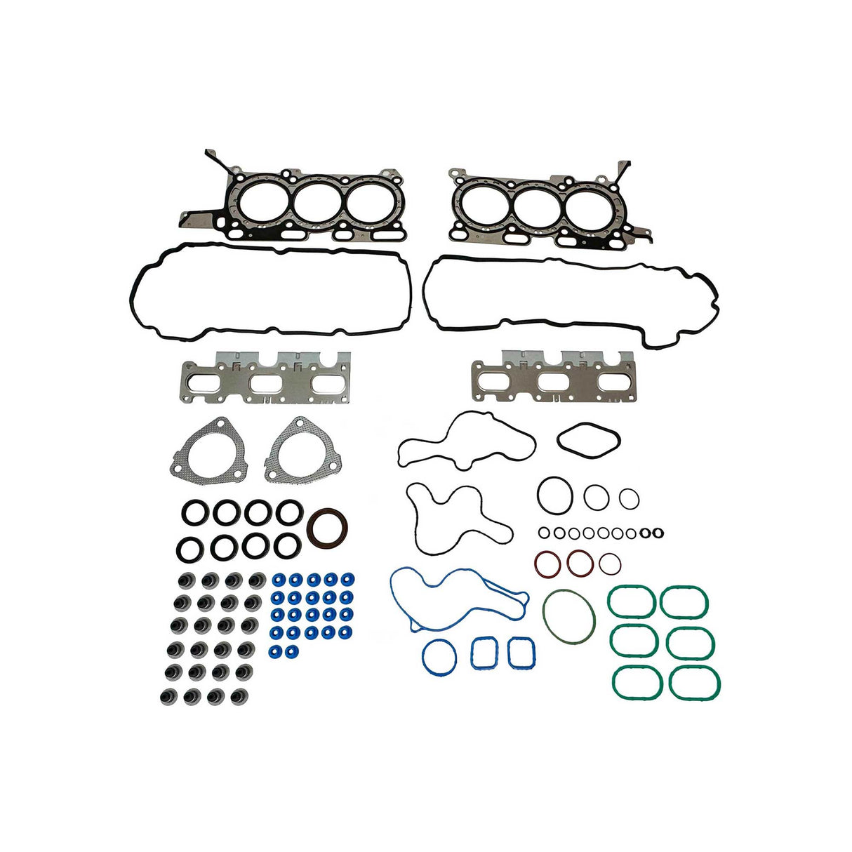 Cylinder Head Set with Head Bolt Kit For 2010-2019 Ford Lincoln DOHC