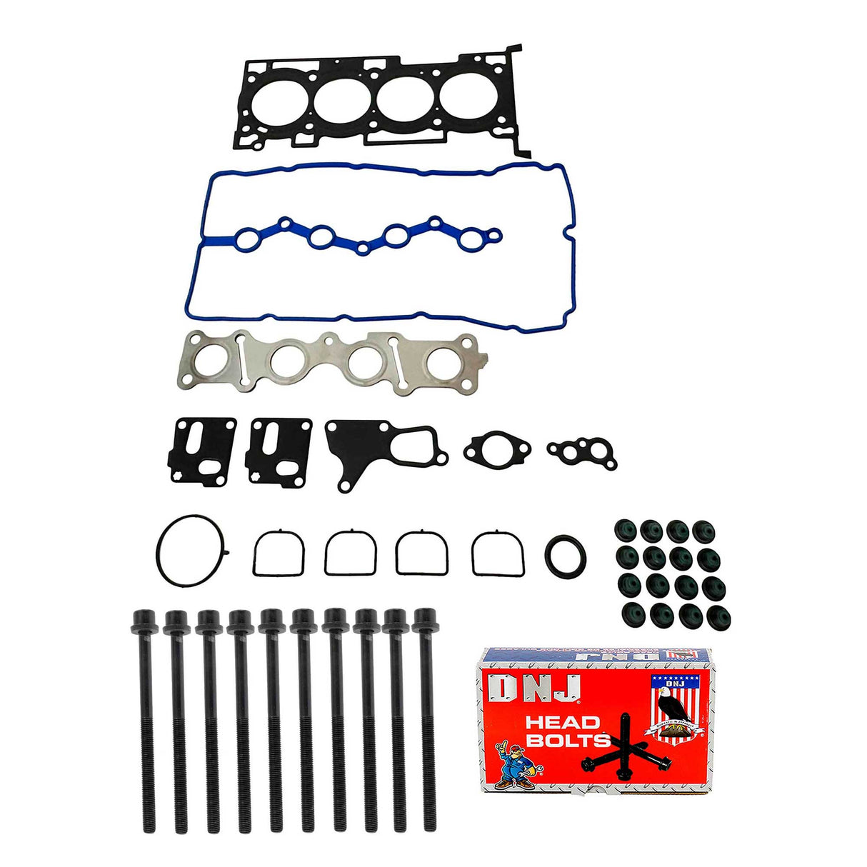 Cylinder Head Gasket set with Head Bolt Kit 2013-2014 Hyundai 2.0L