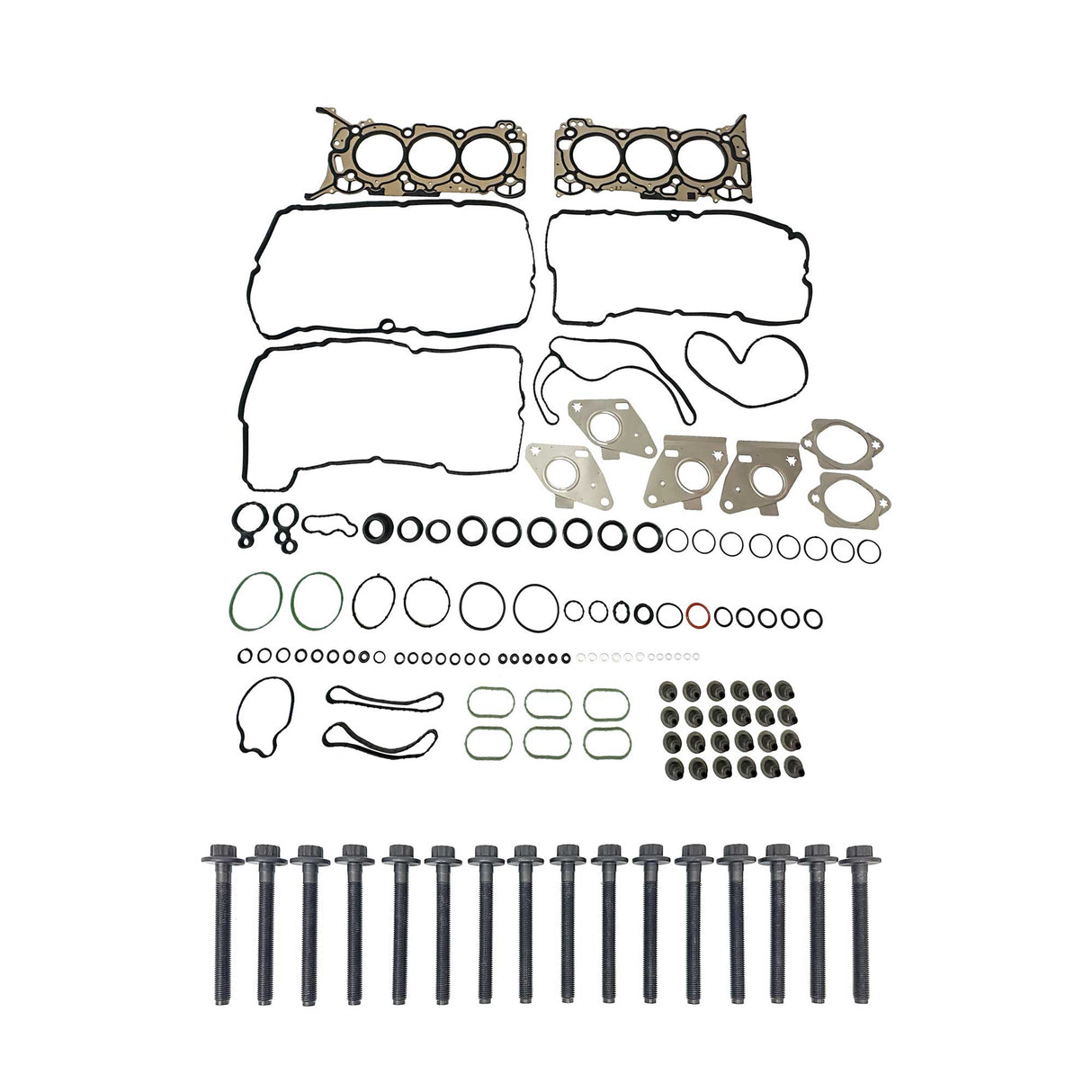 Cylinder Head Set with Head Bolt Kit 2015-2022 Ford Lincoln 2.7L-3.0L