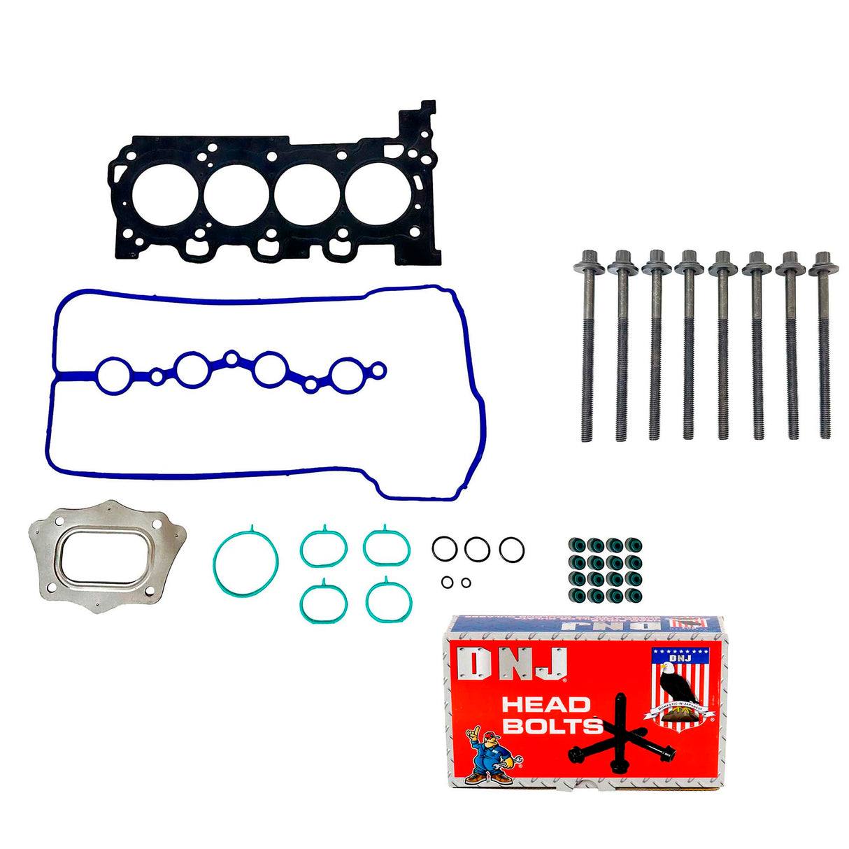 Cylinder Head Set with Head Bolt Kit 2017-2020 Hyundai 1.4L