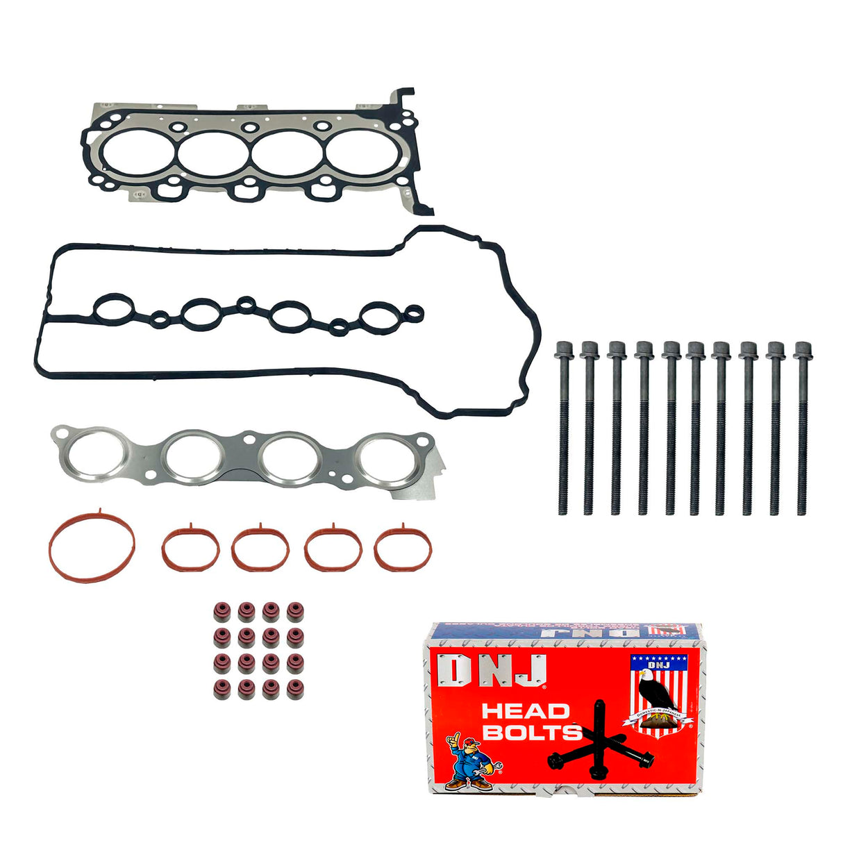 Cylinder Head Set with Head Bolt Kit 2017-2022 Hyundai 1.6L