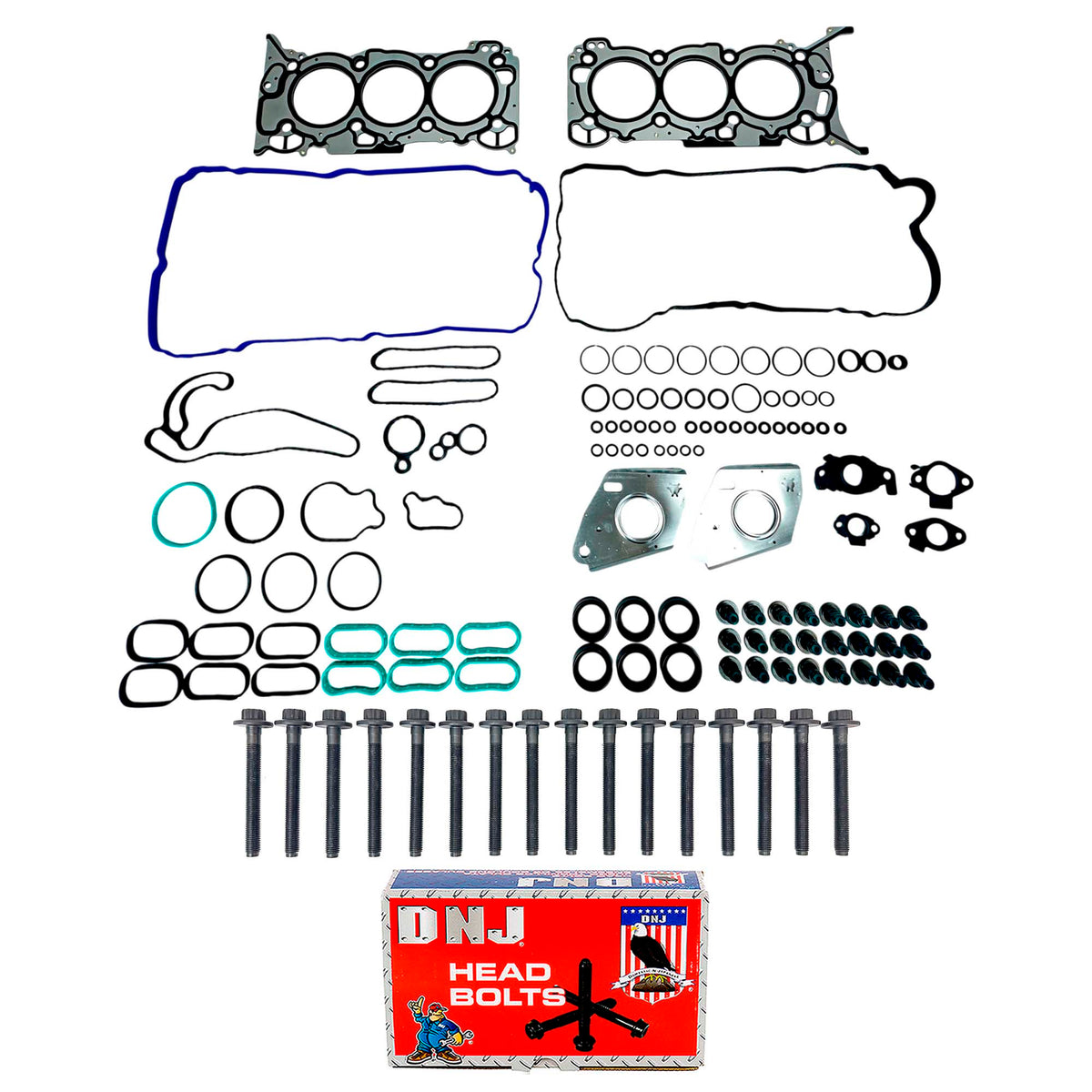 Cylinder Head Gasket Set with Head Bolts 2018-2022 Ford Bronco & F-150 2.7L V6