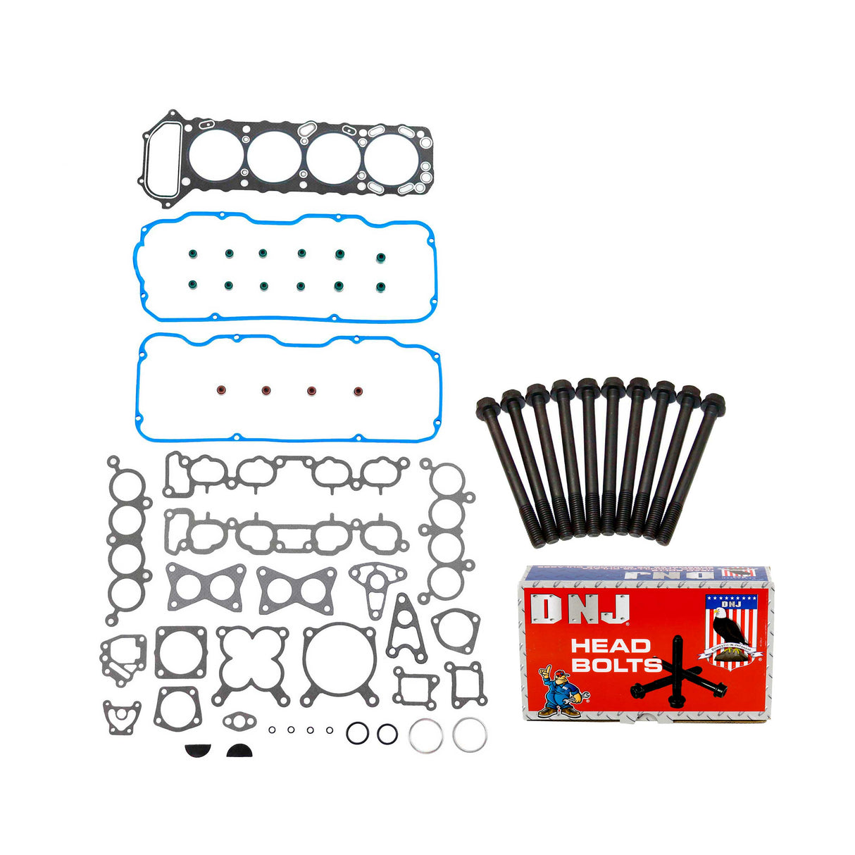 Cylinder Head Gasket set with Head Bolt Kit 1989-1995 Nissan 2.4L