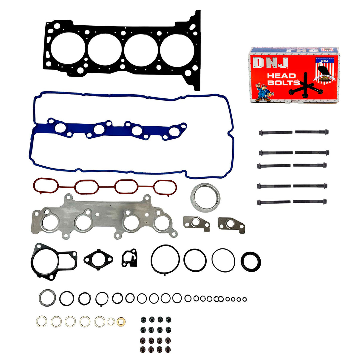 Cylinder Head Set with Head Bolt Kit 2005-2010 Toyota  2.7L