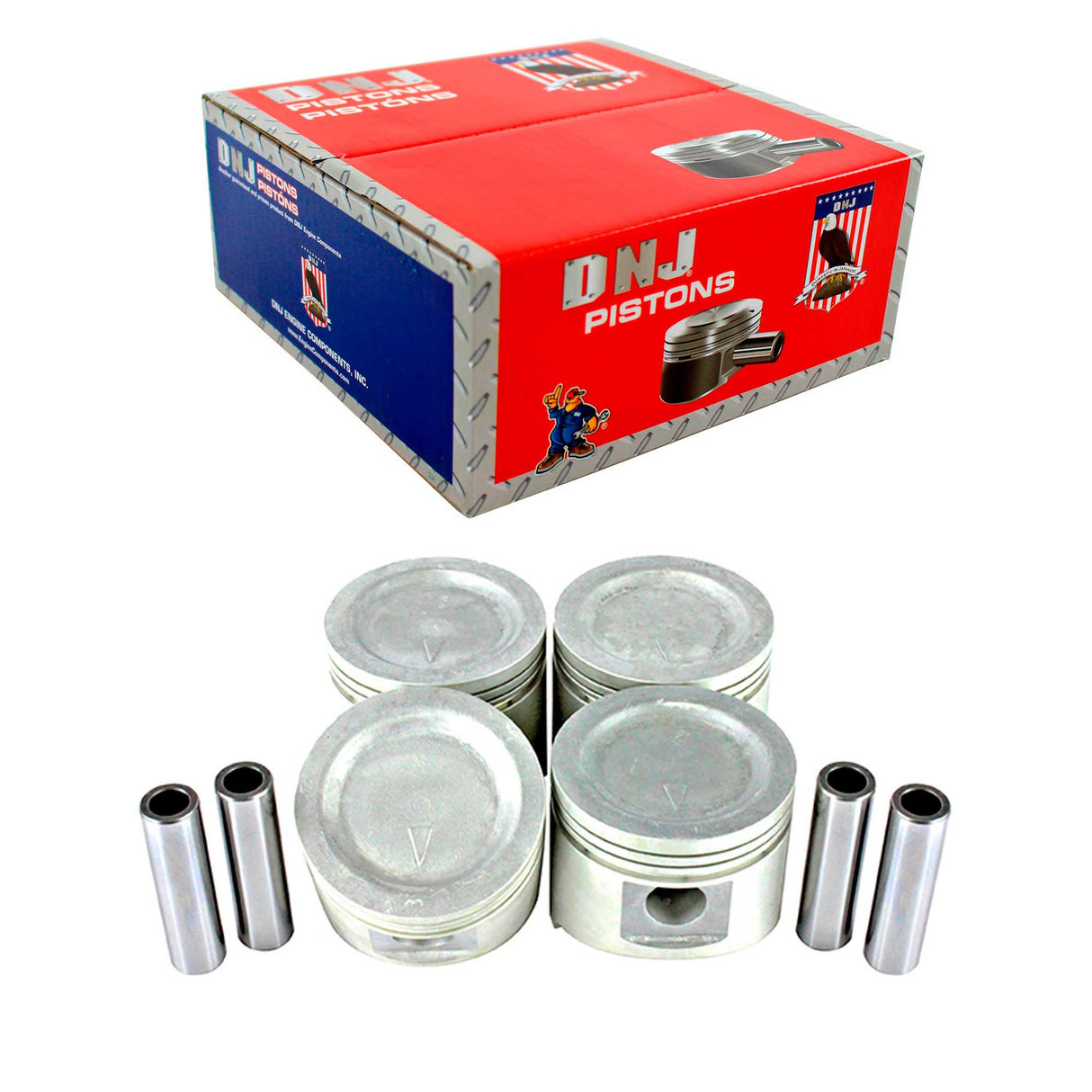 Piston Set 1983-1989 Chrysler,Dodge,Mitsubishi,Plymouth 2.6L (Oversizes Available)