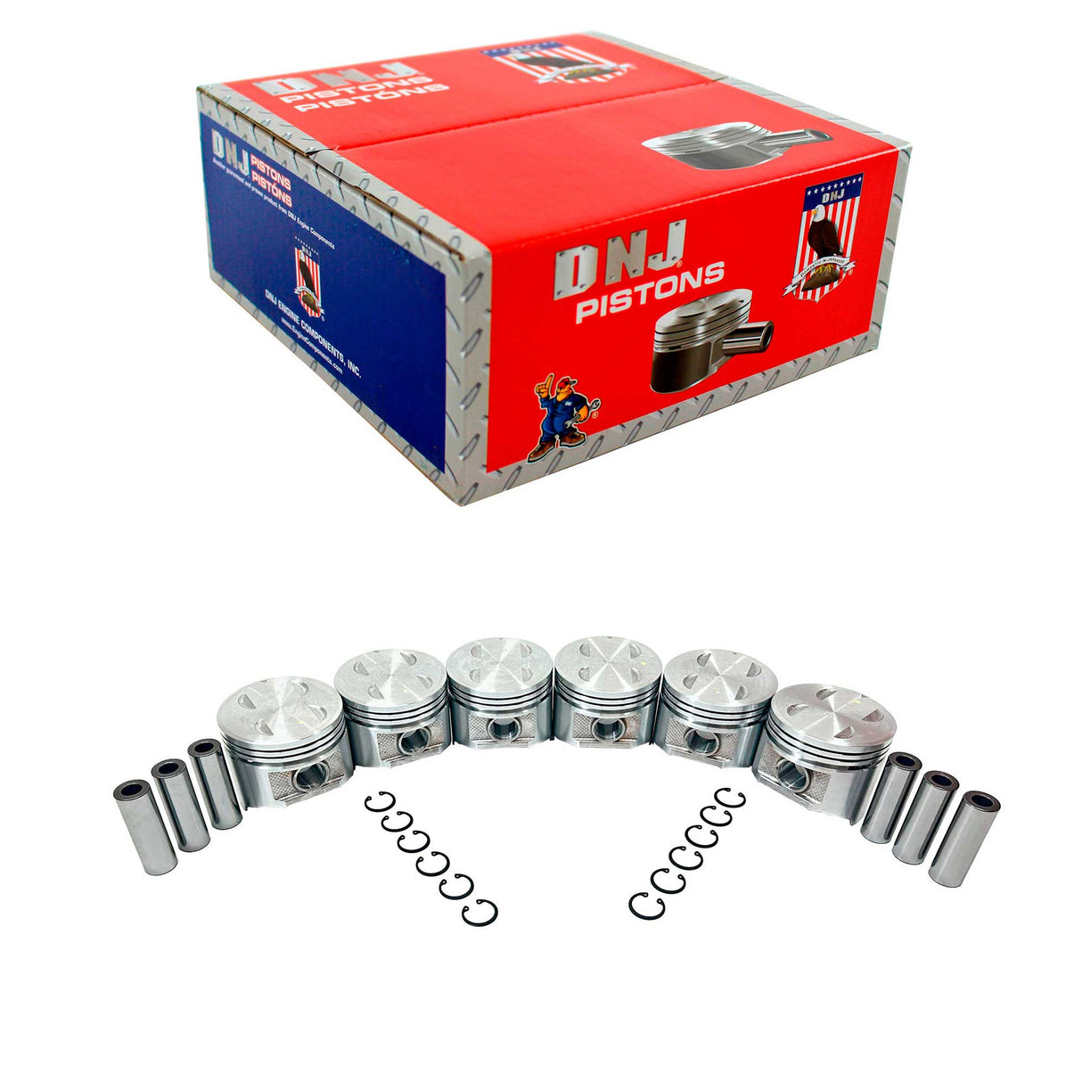 Piston Set (Oversizes Available) 1987-1991 Dodge 3.9L
