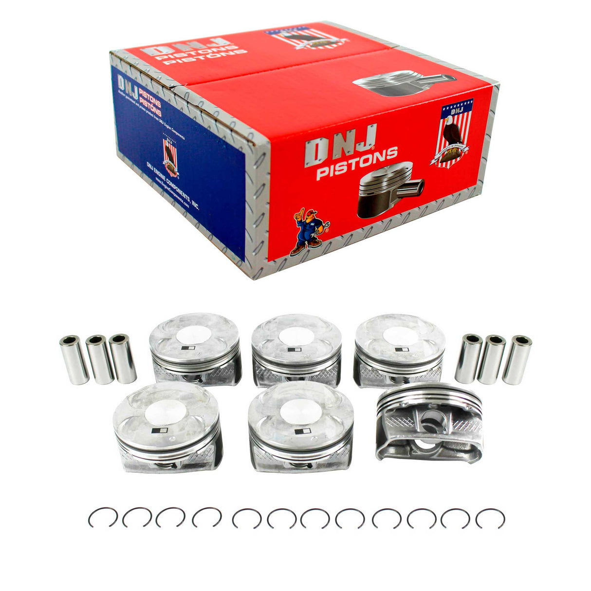 Piston Set 2011-2022 Chrysler,Dodge,Jeep,Ram,Volkswagen 3.6L (Oversizes Available)