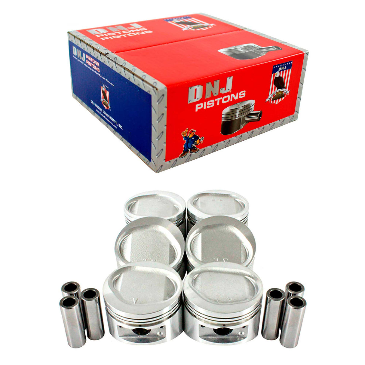 Piston Set 1987-1995 Chrysler,Dodge,Hyundai,Mitsubishi,Plymouth 3.0L (Oversizes Available)