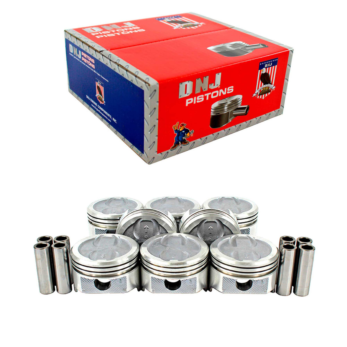 Piston Set 1967-1995 AM General,Buick,Cadillac,Chevrolet,GMC,Oldsmobile,Pontiac 5.7L (Oversizes Available)