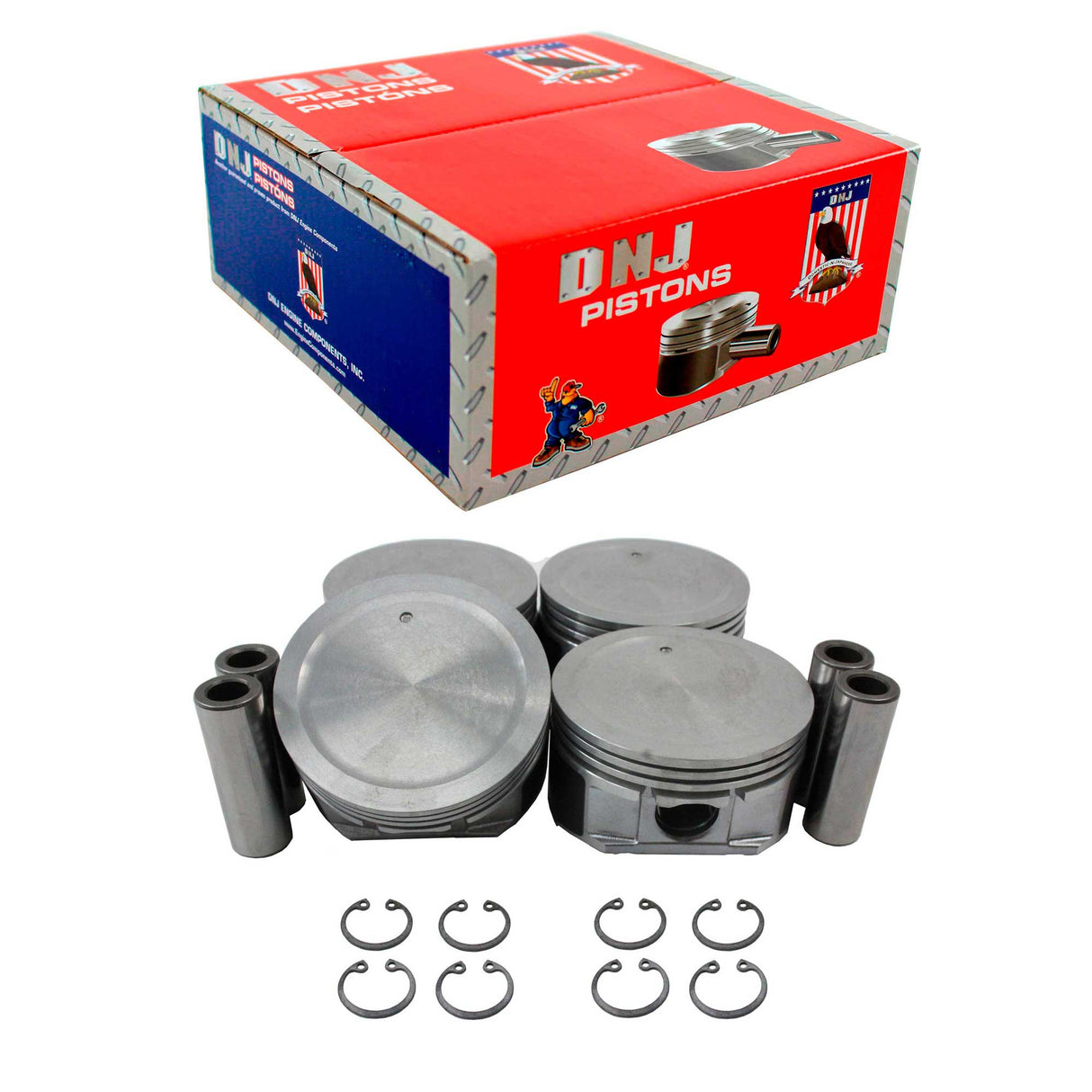 Piston Set 2000-2008 Chevrolet,Oldsmobile,Pontiac,Saturn 2.2L (Oversizes Available)