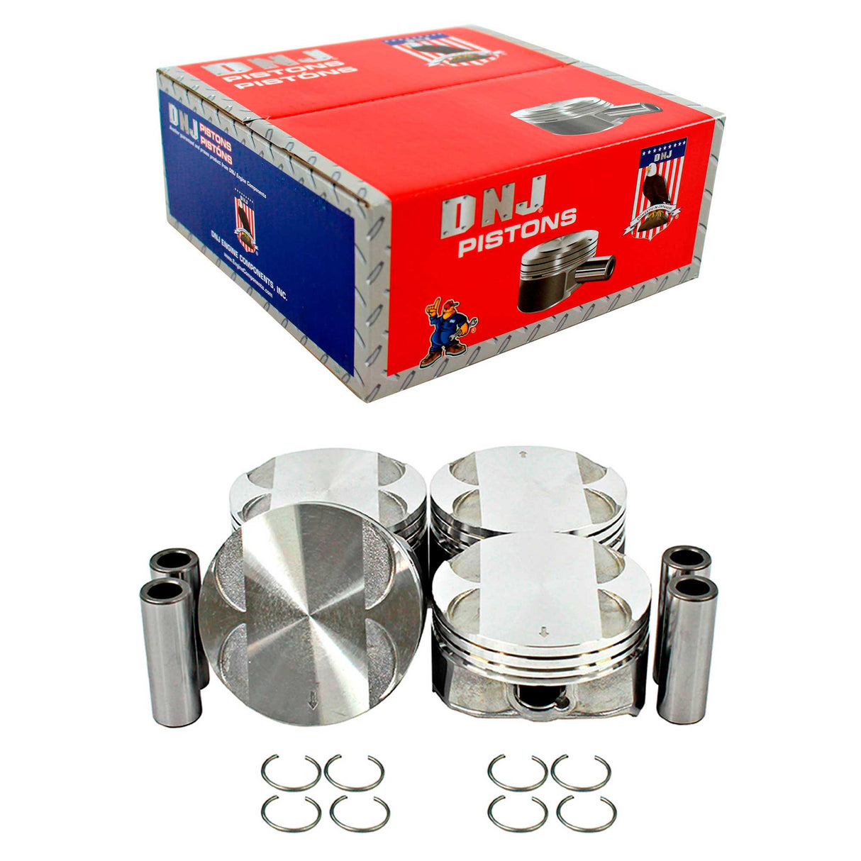 Piston Set 2006-2017 Buick,Chevrolet,GMC,Pontiac,Saturn 2.4L (Oversizes Available)