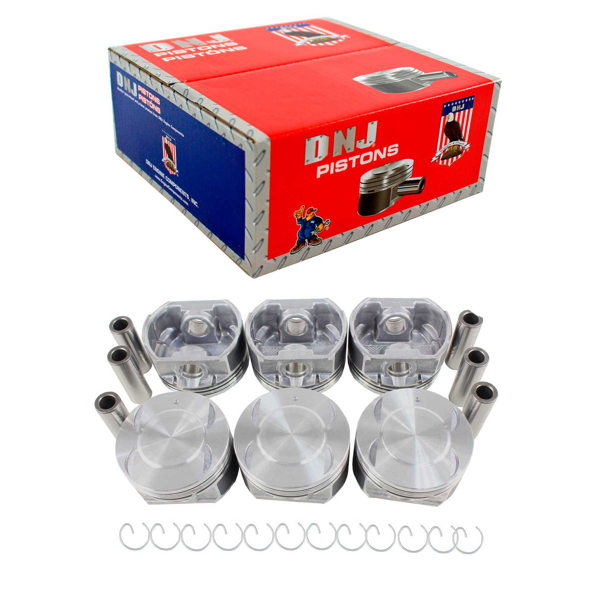 Piston Set 1996-2008 Ford,Jaguar,Lincoln,Mazda,Mercury 3.0L (Oversizes Available)
