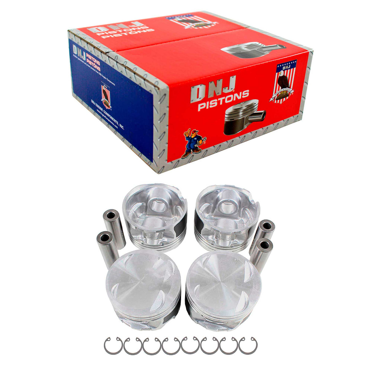 Piston Set 1998-2001 Kia 1.8L (Oversizes Available)