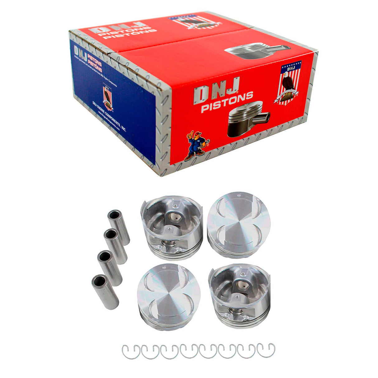 Piston Set 1990-1998 Ford,Kia,Mazda,Mercury 1.8L (Oversizes Available)