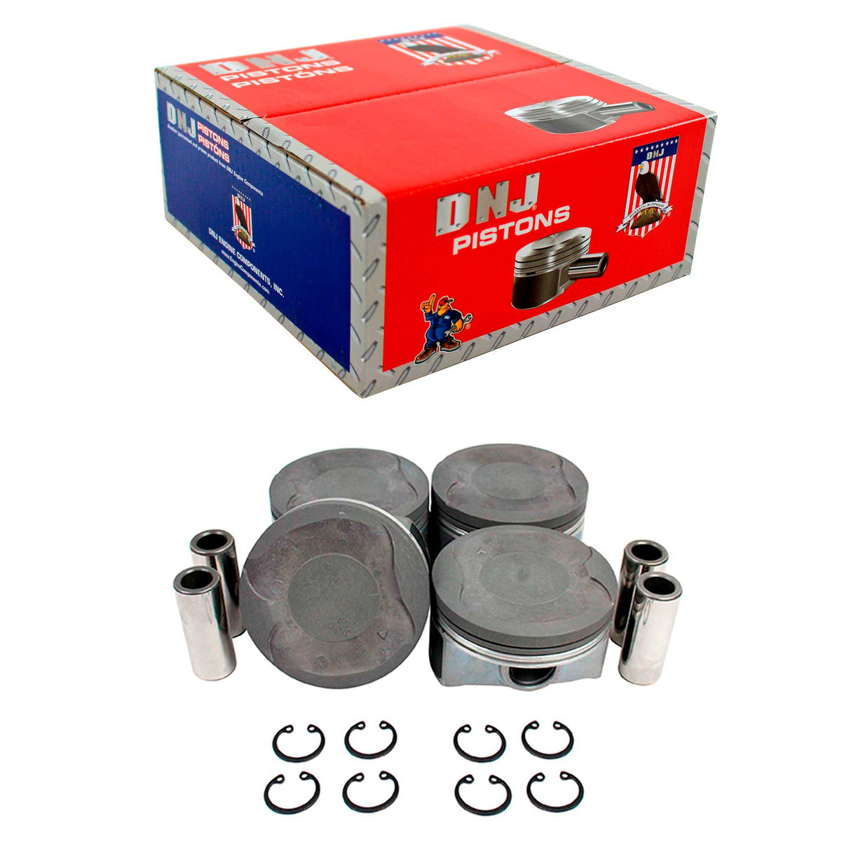 Standard size Complete Piston Set Fits 2010-2015 Lexus 1.8L (Oversizes Available)