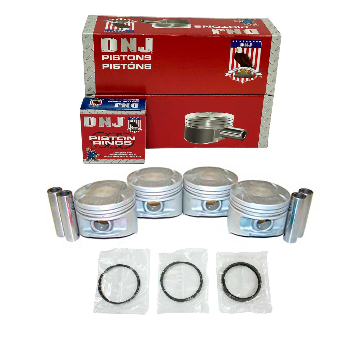 Piston and Ring Set 1995-1999 Chrysler, Dodge, Eagle, Mitsubishi, Plymouth 2.0L