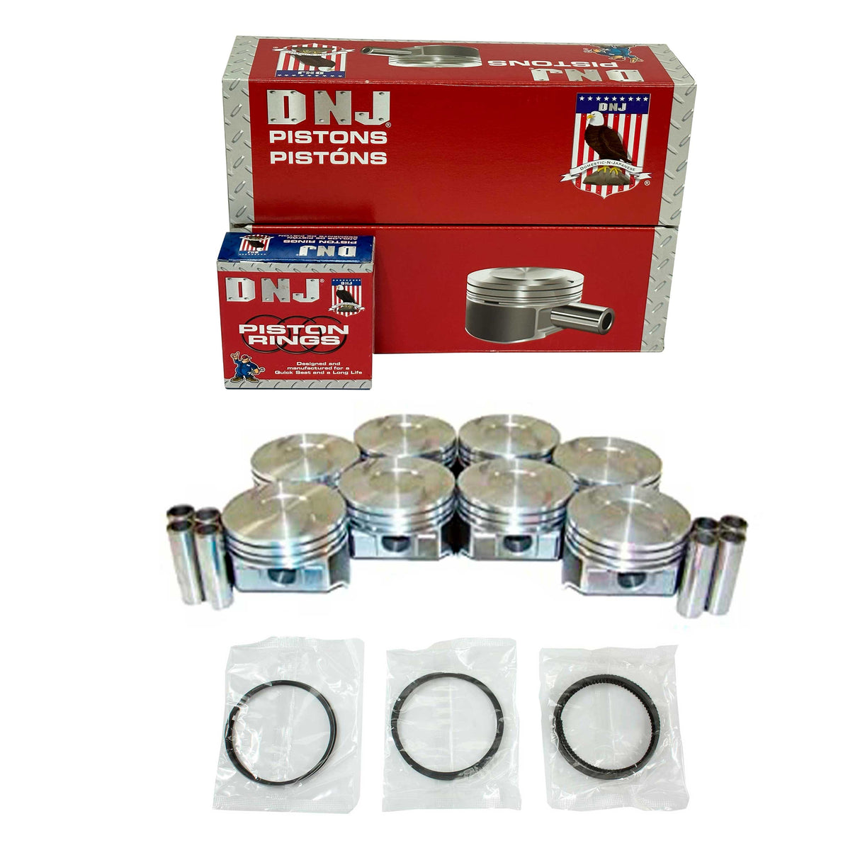 Piston and Ring Kit 1984-1990 Chevrolet 7.4L