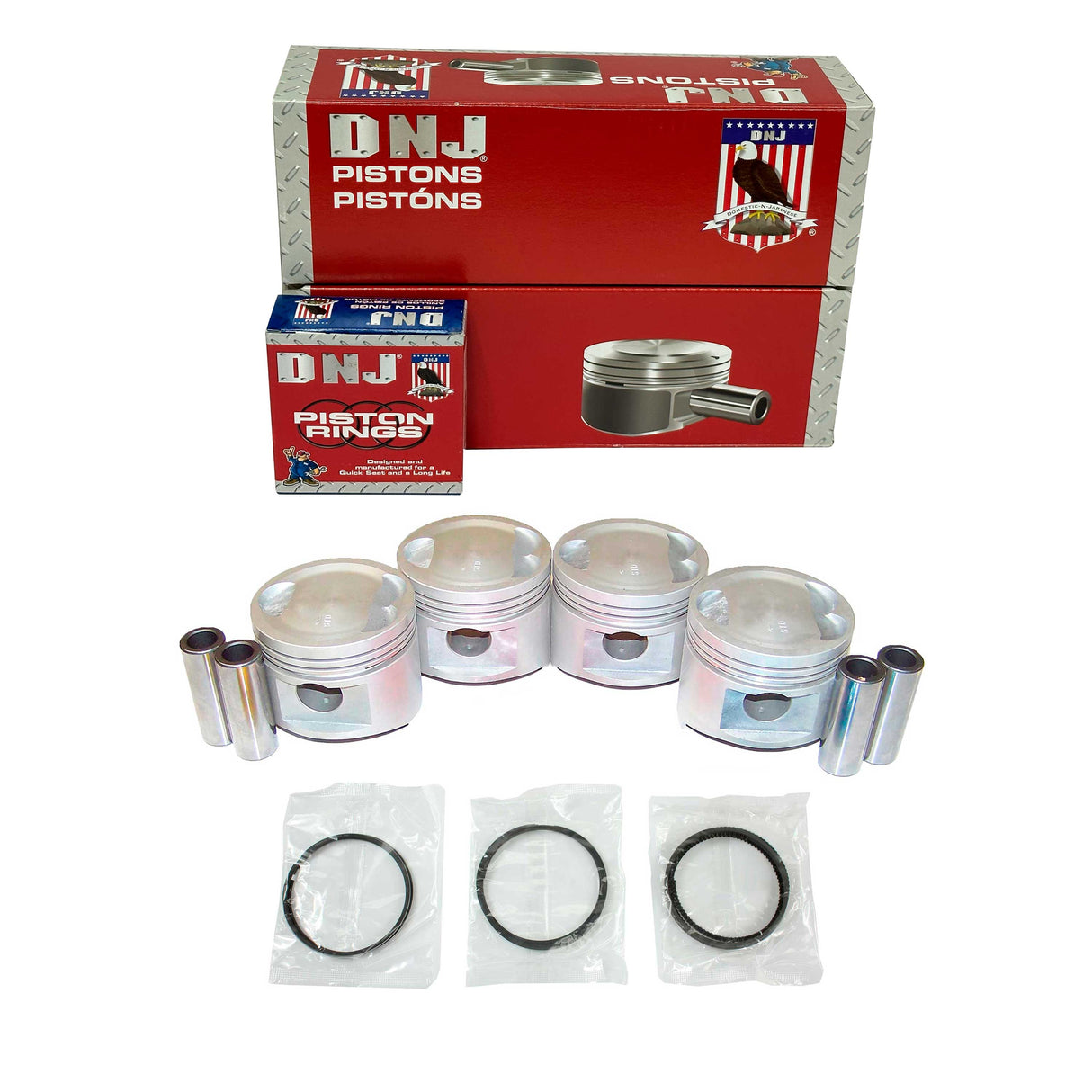 Piston and Ring Set 1988-1997 Ford 1.3L