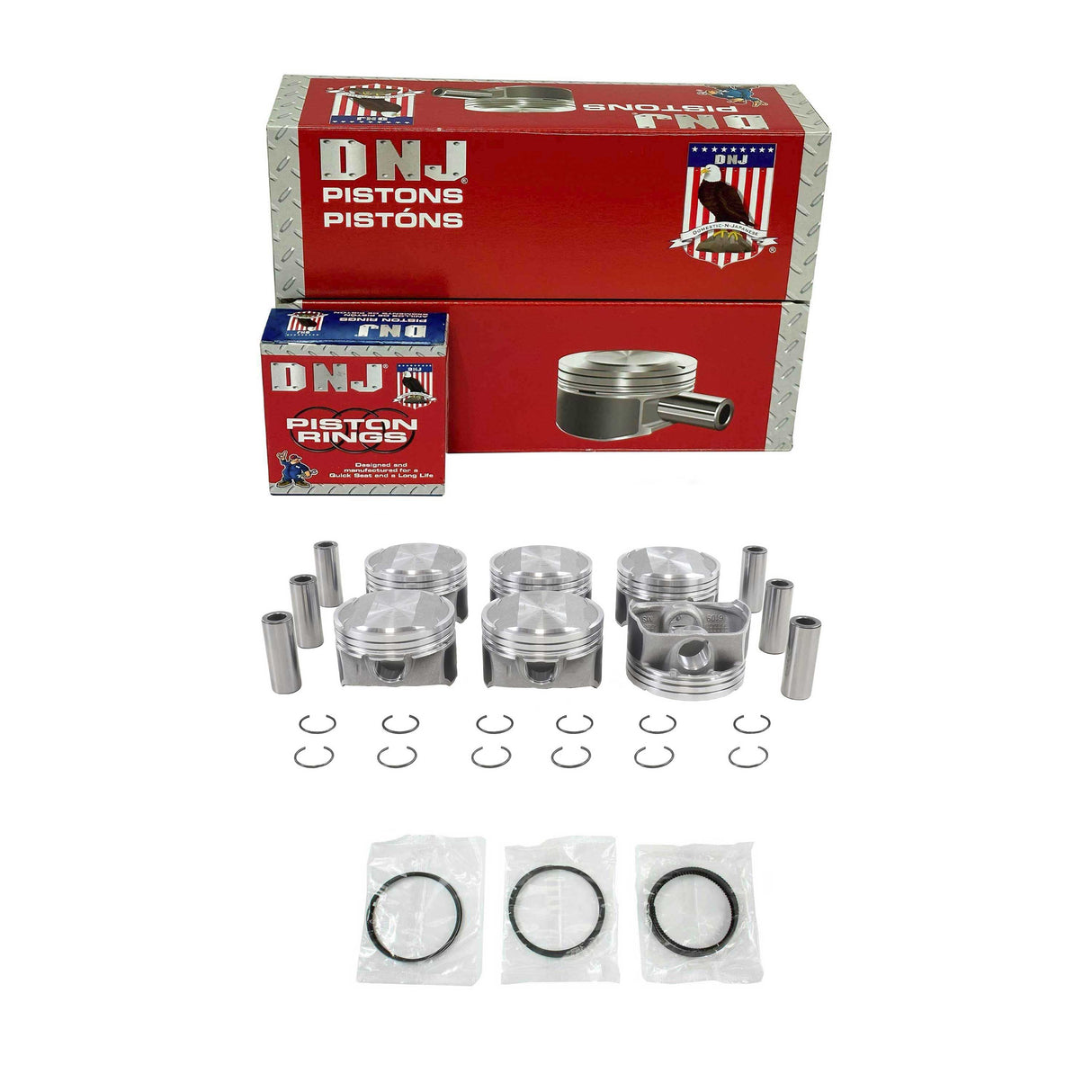 Piston and Ring Set 2011-2017 Ford 3.5L