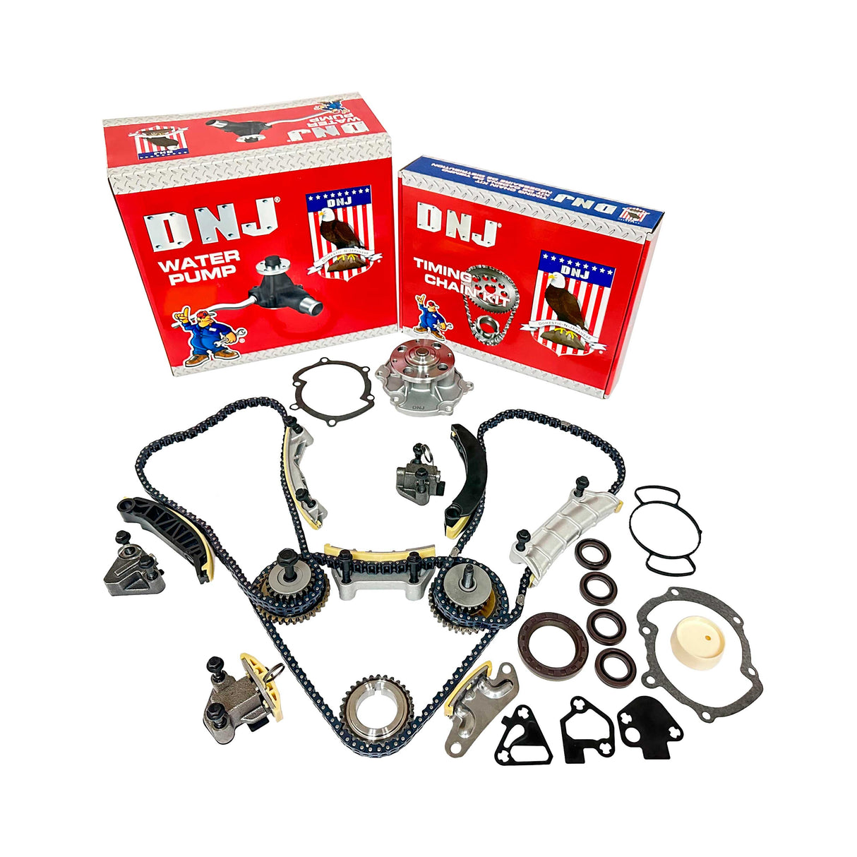 Timing Chain Kit with Water Pump and Timing Cover Gasket Set 2006-2017 Buick,Cadillac,Chevrolet,GMC,Pontiac,Saab,Saturn,Suzuki 2.8L-3.6L
