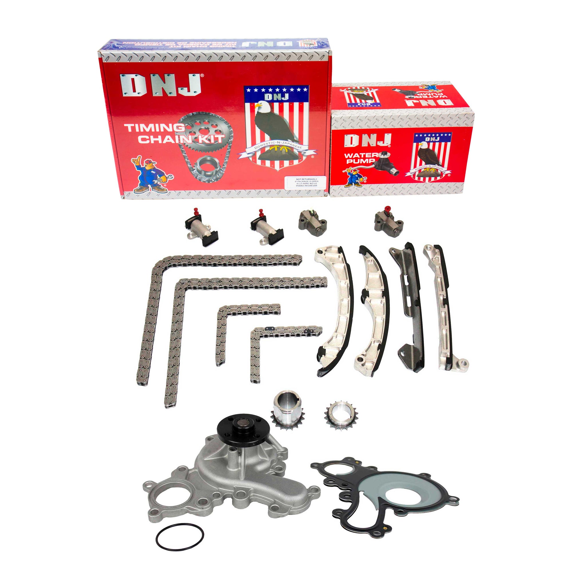 OELINE Timing Chain Kit With Water Pump – 07-20 Toyota Tundra/Sequoia 5.7L – 112 Links, Direct Replacement