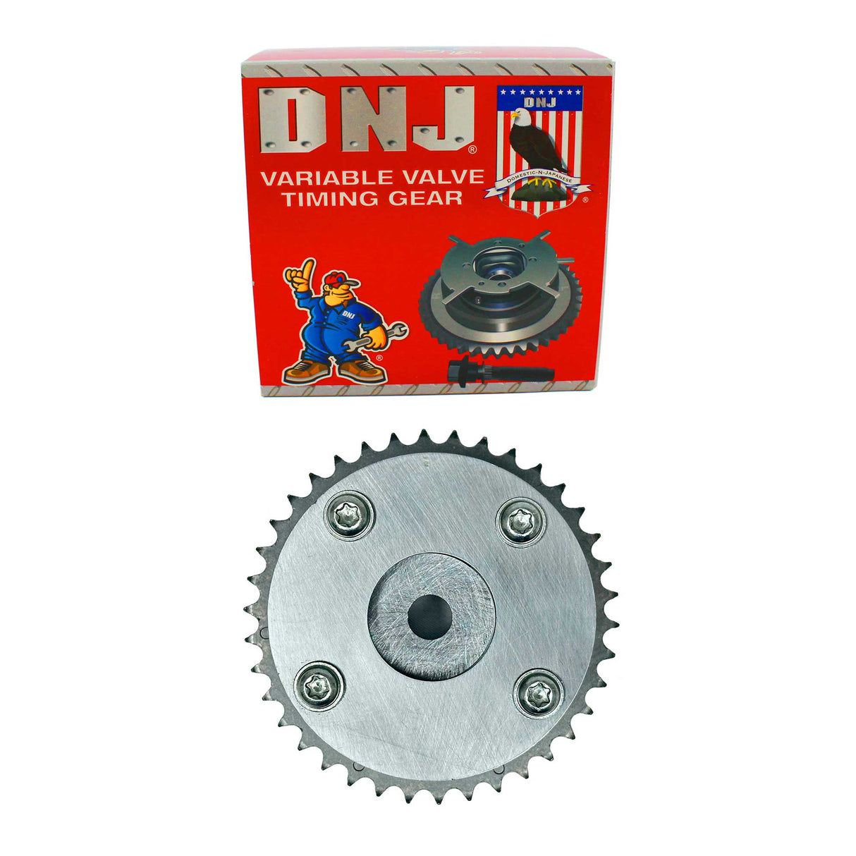 dnj variable valve timing (vvt) sprocket 2012-2016 hyundai,kia azera,azera,genesis l4,v6 2.4l,3.3l,3.8l vtg4354n