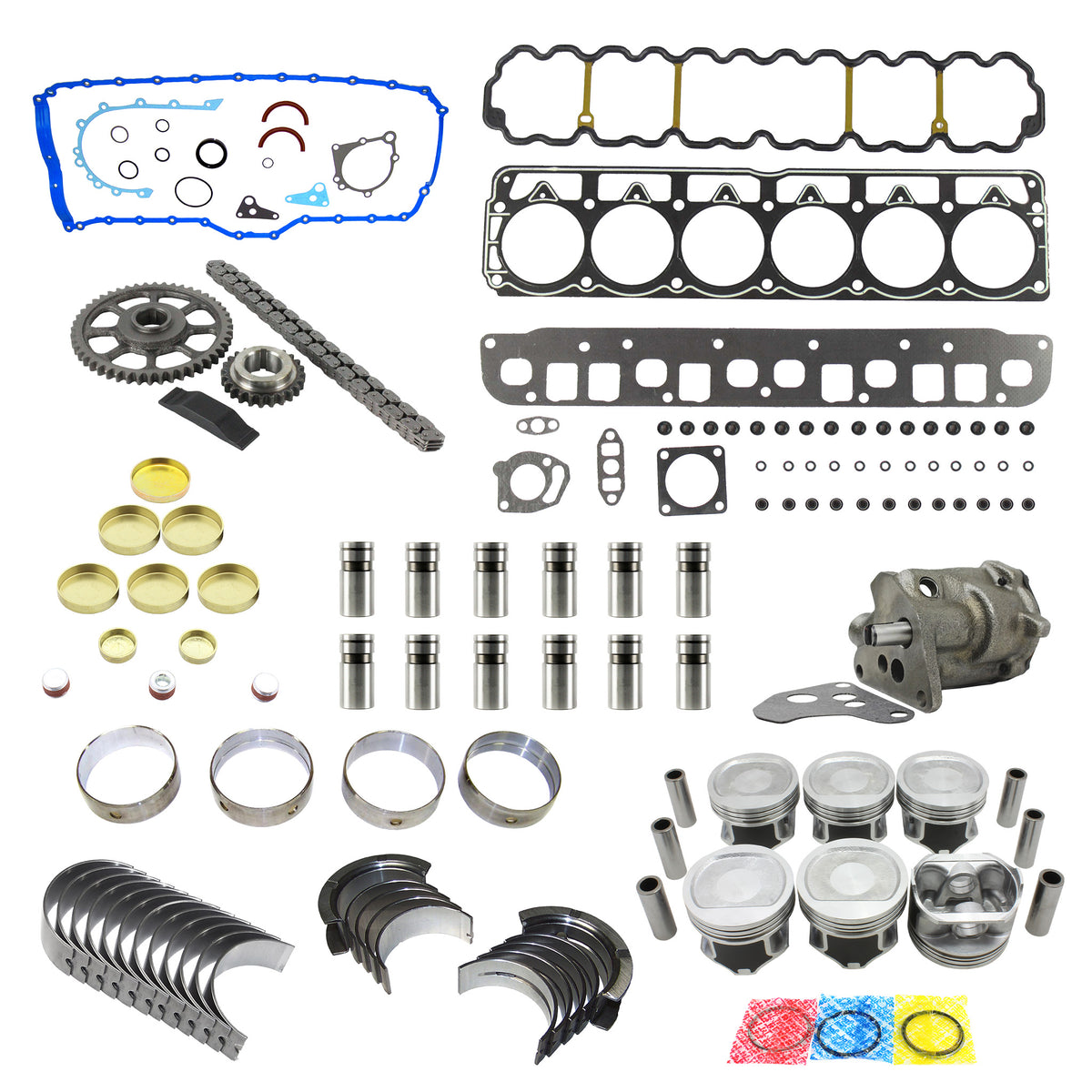 Jeep 4.0 Engine Rebuild Kits 4.0L Kit for 2001 to 2003 Cherokee