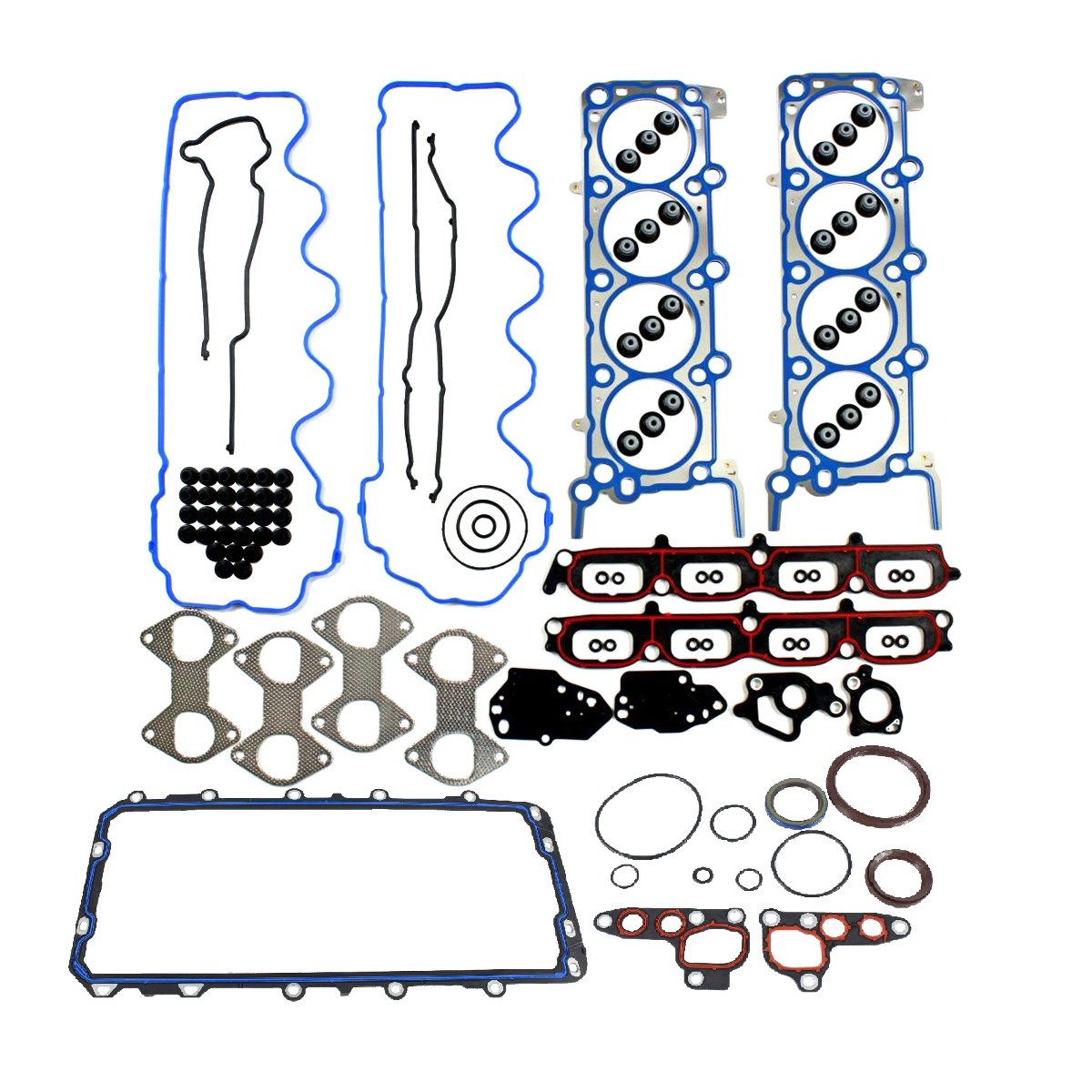 Mizumo Auto Full Rebuild Kit: Gaskets, Pistons & Bearings For 04-06 Ford Lincoln 5.4L Triton 3-Valve