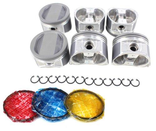 dnj piston set 2001-2004 nissan frontier,frontier,xterra v6 3.3l prk655