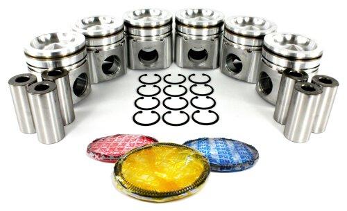 dnj piston set 2003-2004 dodge ram 2500,ram 2500,ram 3500 l6 5.9l prk1166