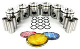 dnj piston set 2003-2004 dodge ram 2500,ram 2500,ram 3500 l6 5.9l prk1166