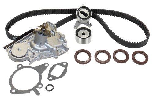 dnj timing belt kit with water pump 1990-1996 ford,mazda,mercury miata,protege,escort l4 1.6l,1.8l tbk490awp
