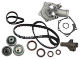 dnj timing belt kit with water pump 2004-2007 mitsubishi outlander,galant,lancer l4 2.4l tbk162wp